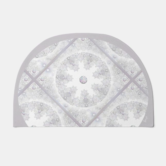 White snowflake doormat (Front)