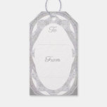 White snowflake gift tags