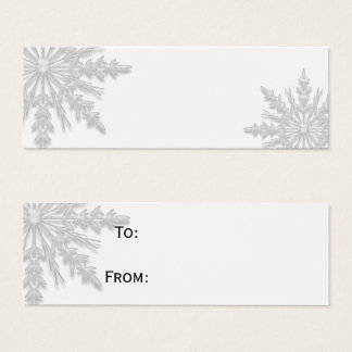 White Snowflake Gift Tags