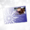 White Snowflake on Purple Winter Wedding