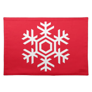 White Snowflake Placemat