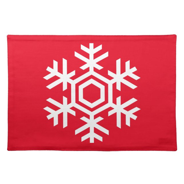 White Snowflake Placemat (Front)