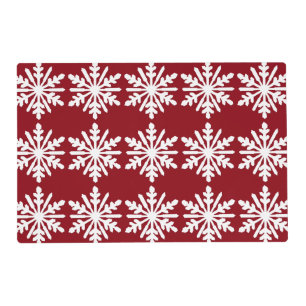 White snowflake placemat