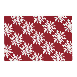 White snowflake placemat