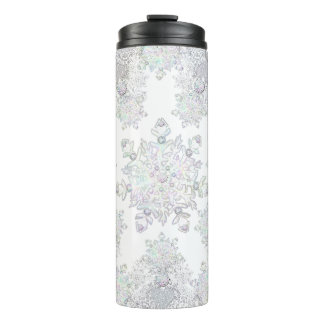 WHITE SNOWFLAKE THERMAL TUMBLER