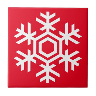White Snowflake Tile