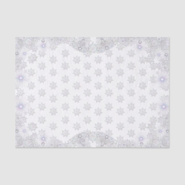 white snowflake tissue paper (Front)