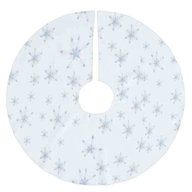 White Snowflake Tree Skirt (Front)