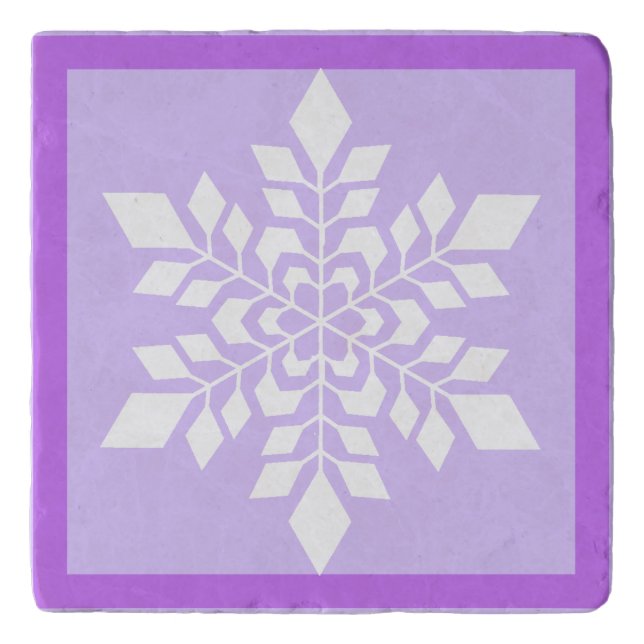 White Snowflake Trivet (Front)
