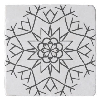 White Snowflake Trivet