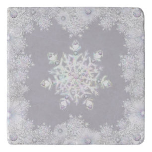 White Snowflake Trivet