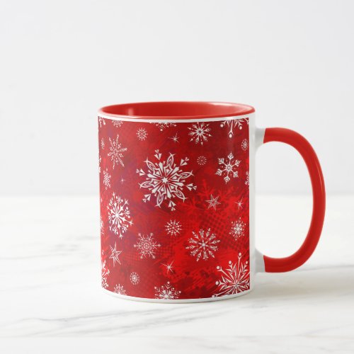 White Snowflakes Mug