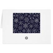 White Snowflakes on blue (Back Horizontal)