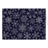 White Snowflakes on blue (Front Horizontal)