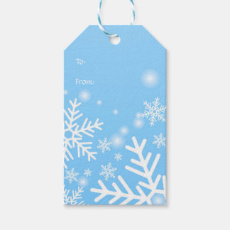 snowflake gift tag