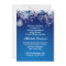 White snowflakes on blue winter Bridal Shower