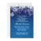 White snowflakes on blue winter Bridal Shower