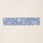 White Snowflakes Pattern Scarf