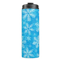 White snowflakes pattern