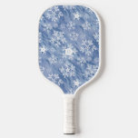 White Snowflakes Pickleball Paddle