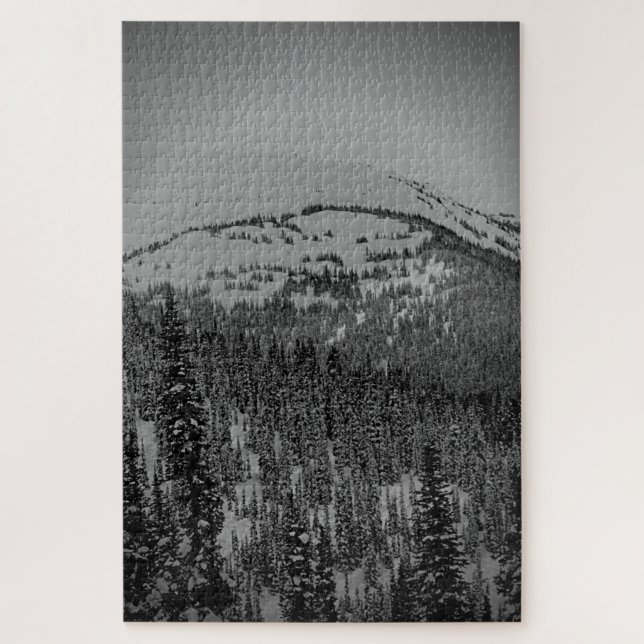 White Snowy Forest Jigsaw Puzzle (Vertical)