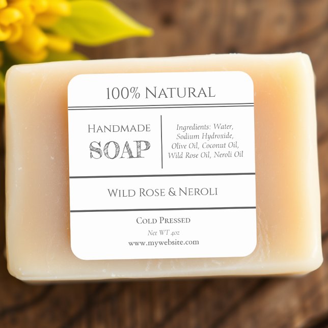 White | Soap Ingredient Product Labels (Creator Uploaded)