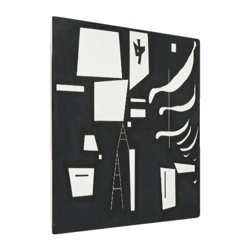 White _ Soft and Hard  Kandinsky  Metal Print