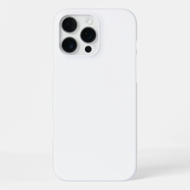 White Solid Color Iphone Case (Back)