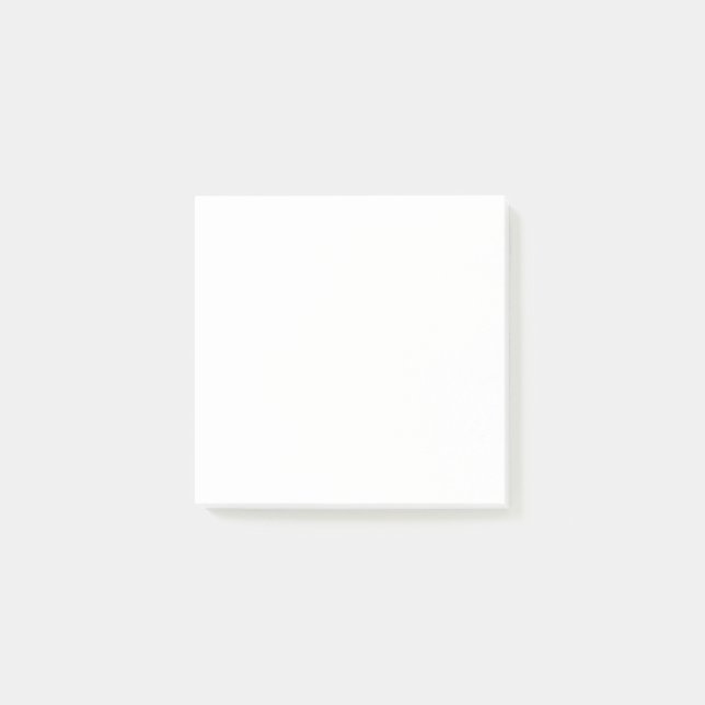White Solid Color  Post-it Notes (Front)