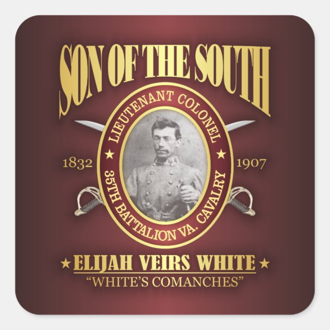 White (SOTS2) Square Sticker (Front)