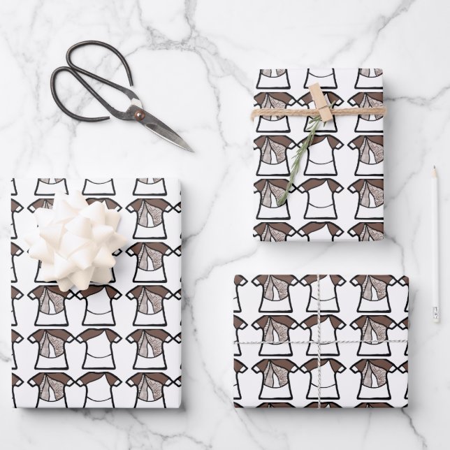 White Spark Dancer Wrapping Paper Sheets (Front)