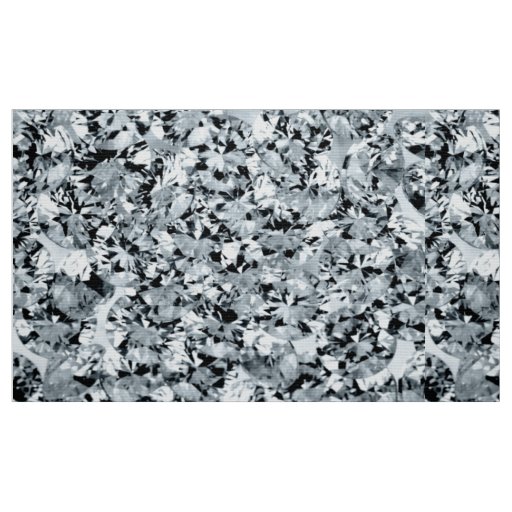 White sparkling diamonds pattern fabric