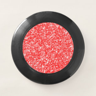 White Sparks And Red Glitter Wham-O Frisbee
