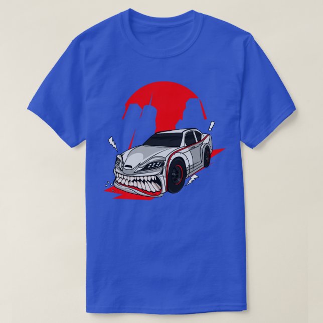 White speed monster car T-Shirt (Design Front)