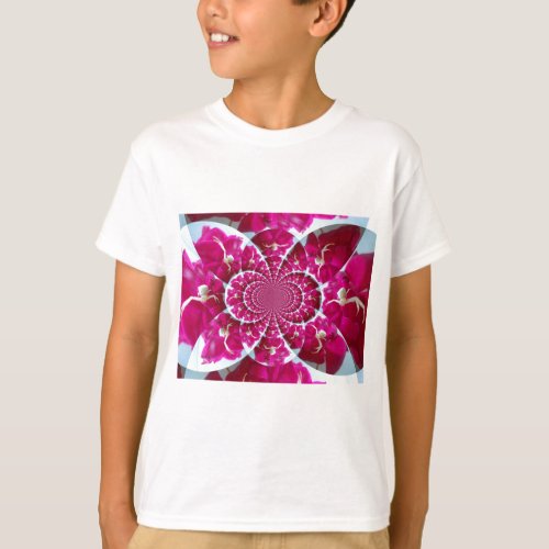 White Spider on a Beautiful Red Rose T_Shirt