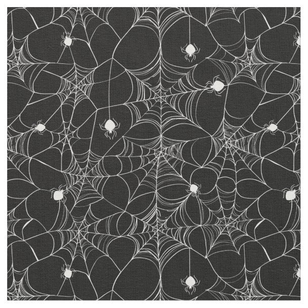 Spider &  Halloween Knit Pattern Fabric