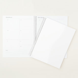 White Spiral Planner