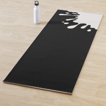 White Splash on Black