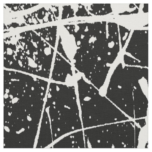 White Splatter on Black Fabric