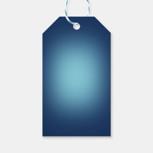 White spotlight on blue gift tags