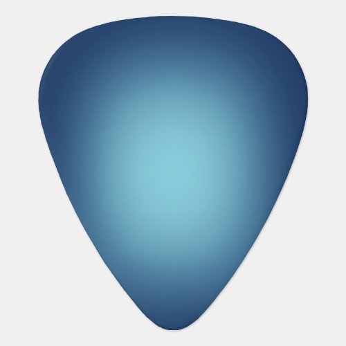 White spotlight on blue guitar pick
