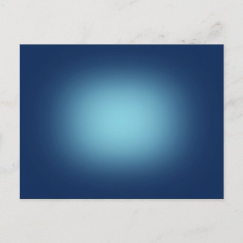 White spotlight on blue postcard