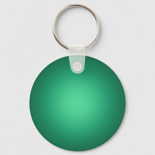 White spotlight on green keychain (Front)
