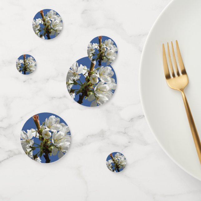 White Spring Bloom Confetti (Group)