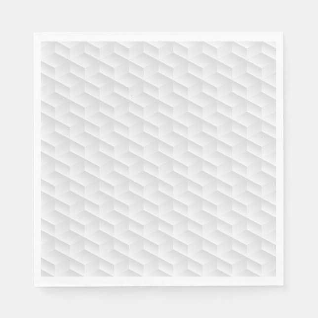 White square embossed napkins (Front)