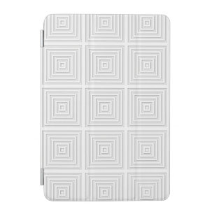 White Square Geometric iPad Mini Cover