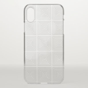 White Square Geometric iPhone X Case