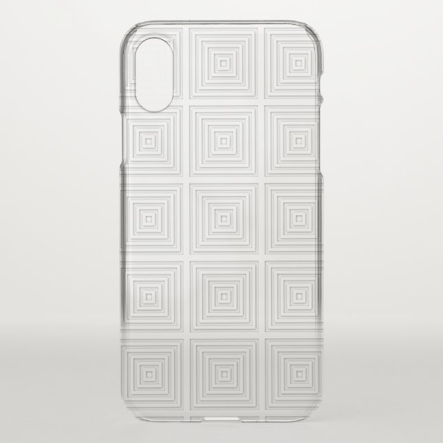 White Square Geometric Uncommon iPhone Case (Back)