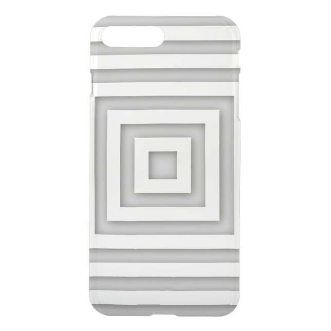 White Square Geometric Uncommon iPhone Case (Back)