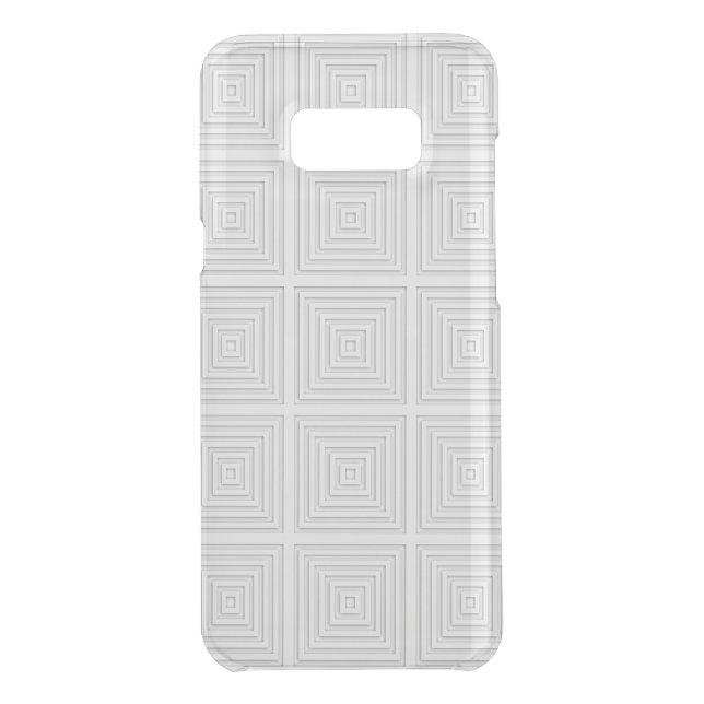 White Square Geometric Uncommon Samsung Galaxy Case (Back)